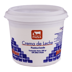 CREMA DE LECHE PAISA 500GR