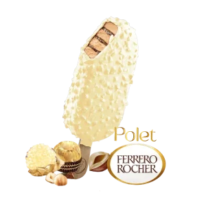 HELADO PALETA POLET FERRERO ROCHER WHI TE