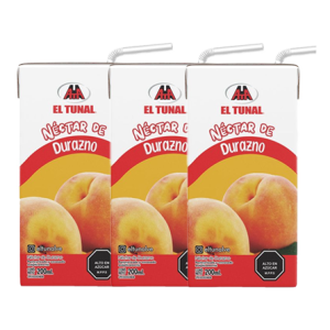 JUGO TRIPACK TUNAL DURAZNO