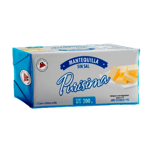 MANTEQUILLA SIN SAL BARRA PURISIMA 200GR
