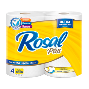 PAPEL HIGIENICO ROSAL AMRILLO PLUS 600H