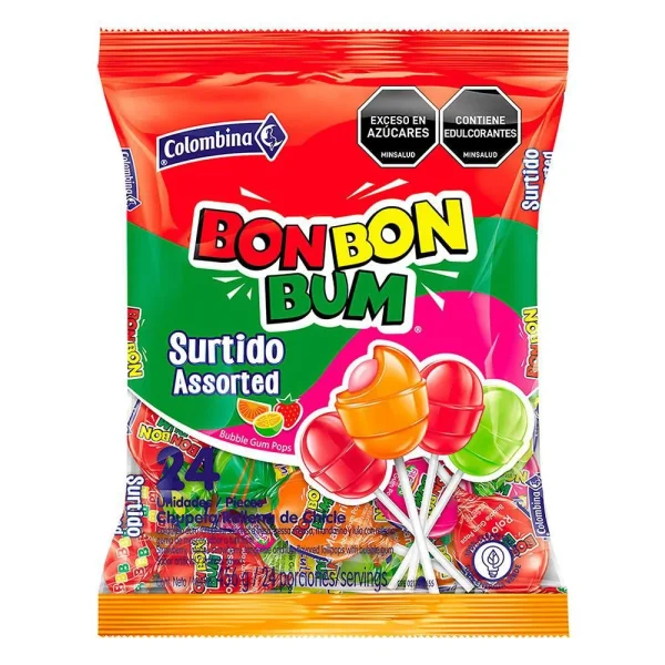 PAQUETE DE CHUPETA BON BON BUM 456 GR